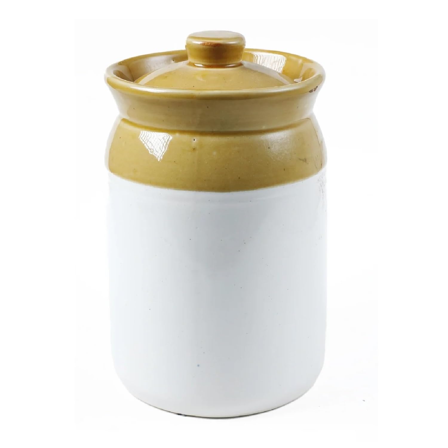 Mkd2 Rise Hand Painted Ceramic Pickle Jars 2 kg, 1 Piece, Multicolor for Kitchen Storage Container