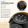 Portable Space Heater, Electric Fan Heater, Energy Efficient Electric Heater, 600/1200W PTC Ceramic Heater with Tip-Over&Overheat Protection, 90°Oscillation, 6 Modes Adjustable Heater for Home, Office - Image 3