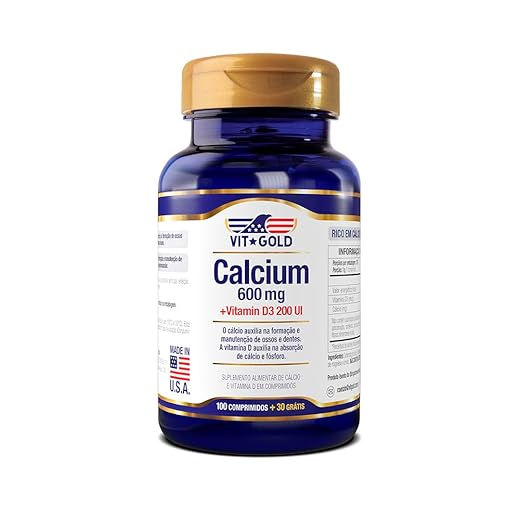 Calcium 600mg + Vit. D3 c/ 100 comprimidos + 30
