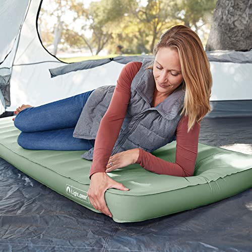 Lightspeed Outdoors ECO 3D Deluxe Flexform Sleep Pad, Sleeping Mat, Green Bay - Thumbnail 2