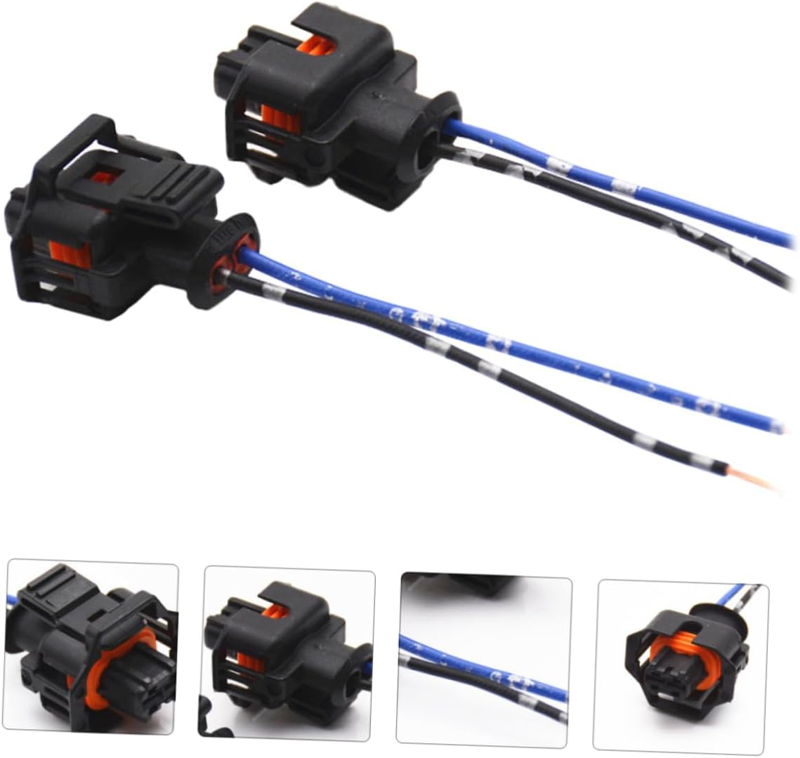 4pcs Injector Connector for Car Repairing Supply High Efficiency Low Power Consumption Stable Design Direct Replacement for Automotive Use