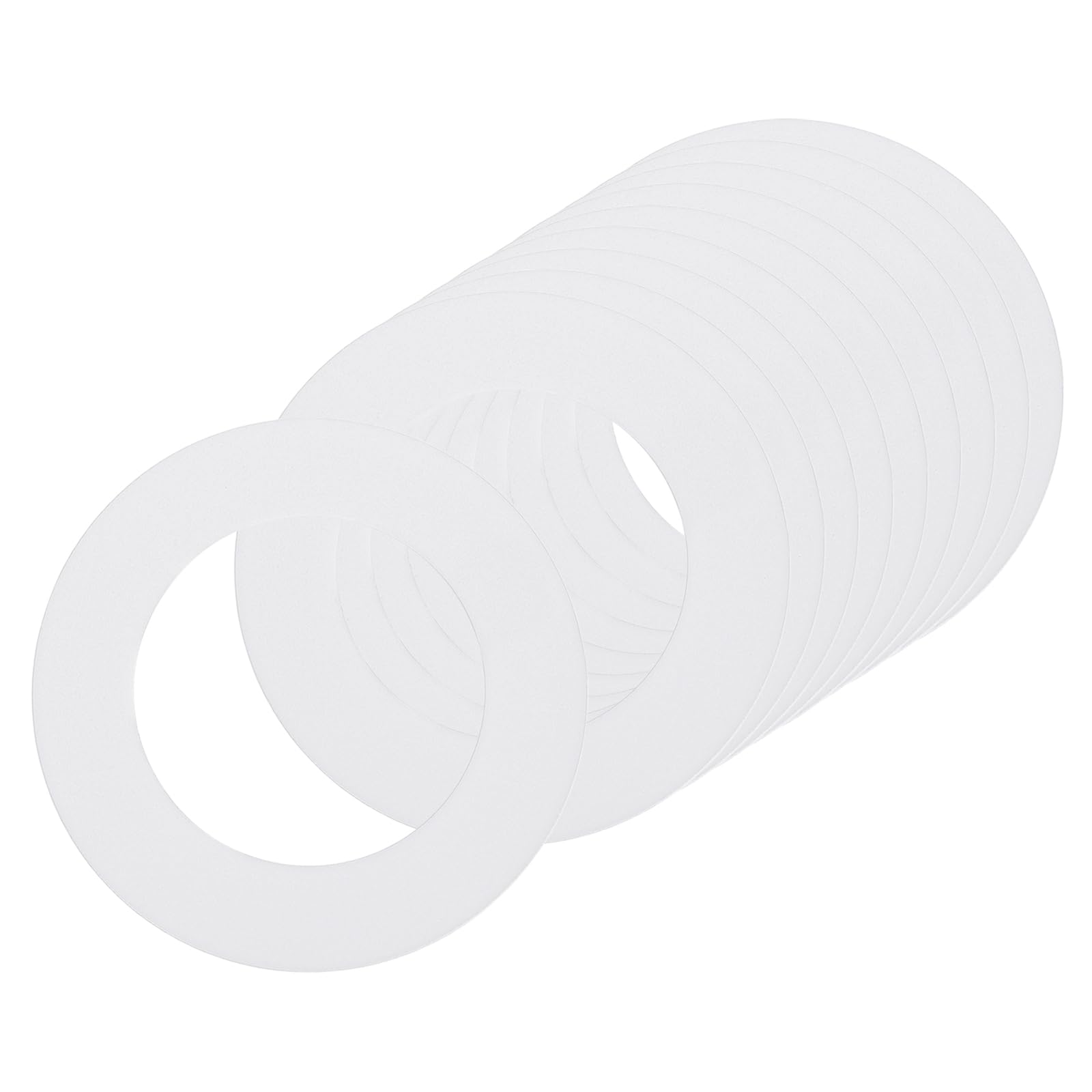 sourcing map Goof Rings for 3" Recessed Light 3"ID 4.7"OD Matte White 10Pcs