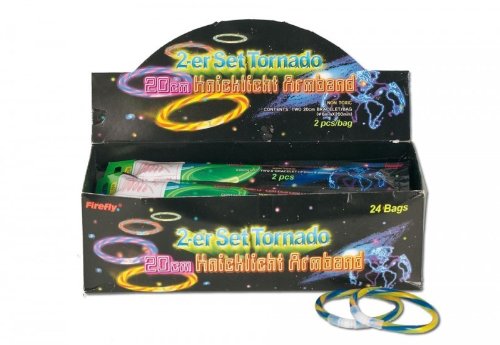 Erfurth Fun Juego de 2 Pulseras de Luces Tornado, Multicolor, Talla única