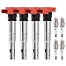 Ignition Coil Packs UF529 & Spark Plugs Set of 4,Compatible with Audi Volkswagen VW 2005-2016 A3 A4 A5 R8 A6 A7 Q7 S4 TT 2006-2016 Jetta MK5 MK6 GTI Rabbit Golf Passat CC Tiguan,OE Replace C1631 UF575