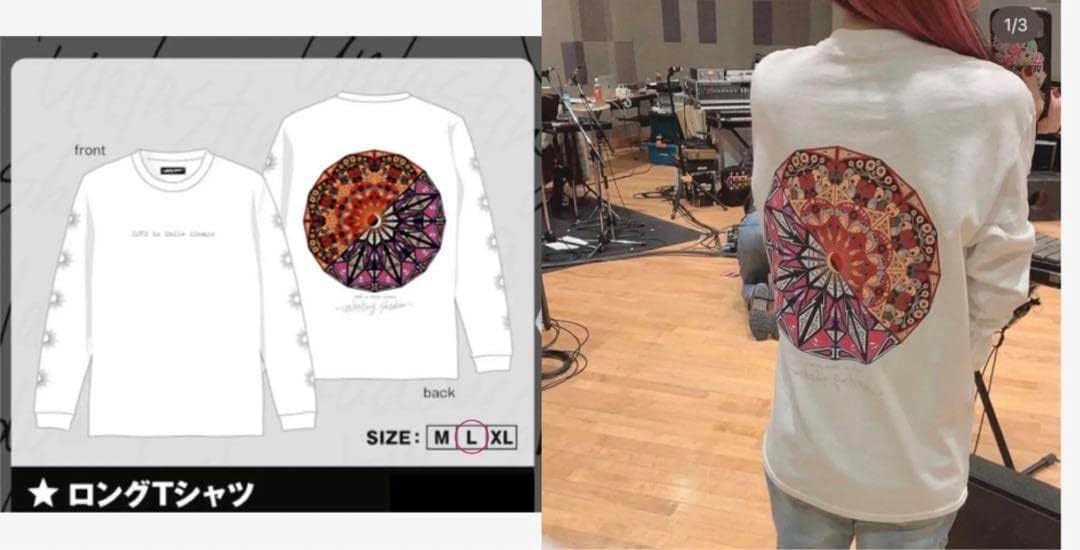 新品未開封　LiSA 〜unlasting shadow〜　ロングＴシャツ LiSA グッズ ロングTシャツ Lサイズ LiVE is Smile Always