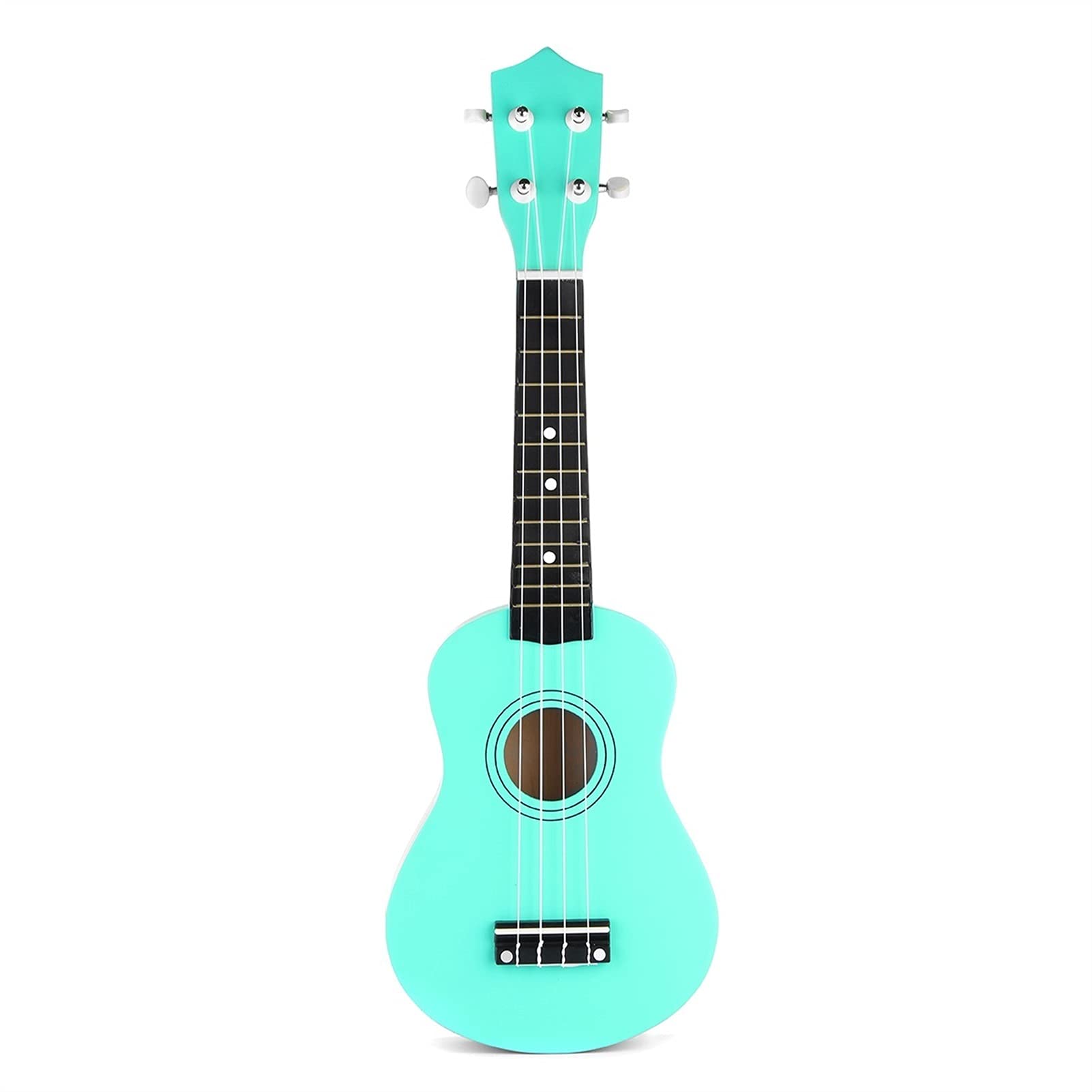 Ukulele koncertowe Początkujący Ukulele 21- calowy Saxophone Ukulele Basswood 4 Struny Hawaiian Guitar Instruments Musical Instruments Ukulele Sopran Gitara z tunerem torby Gig (Color : Green)