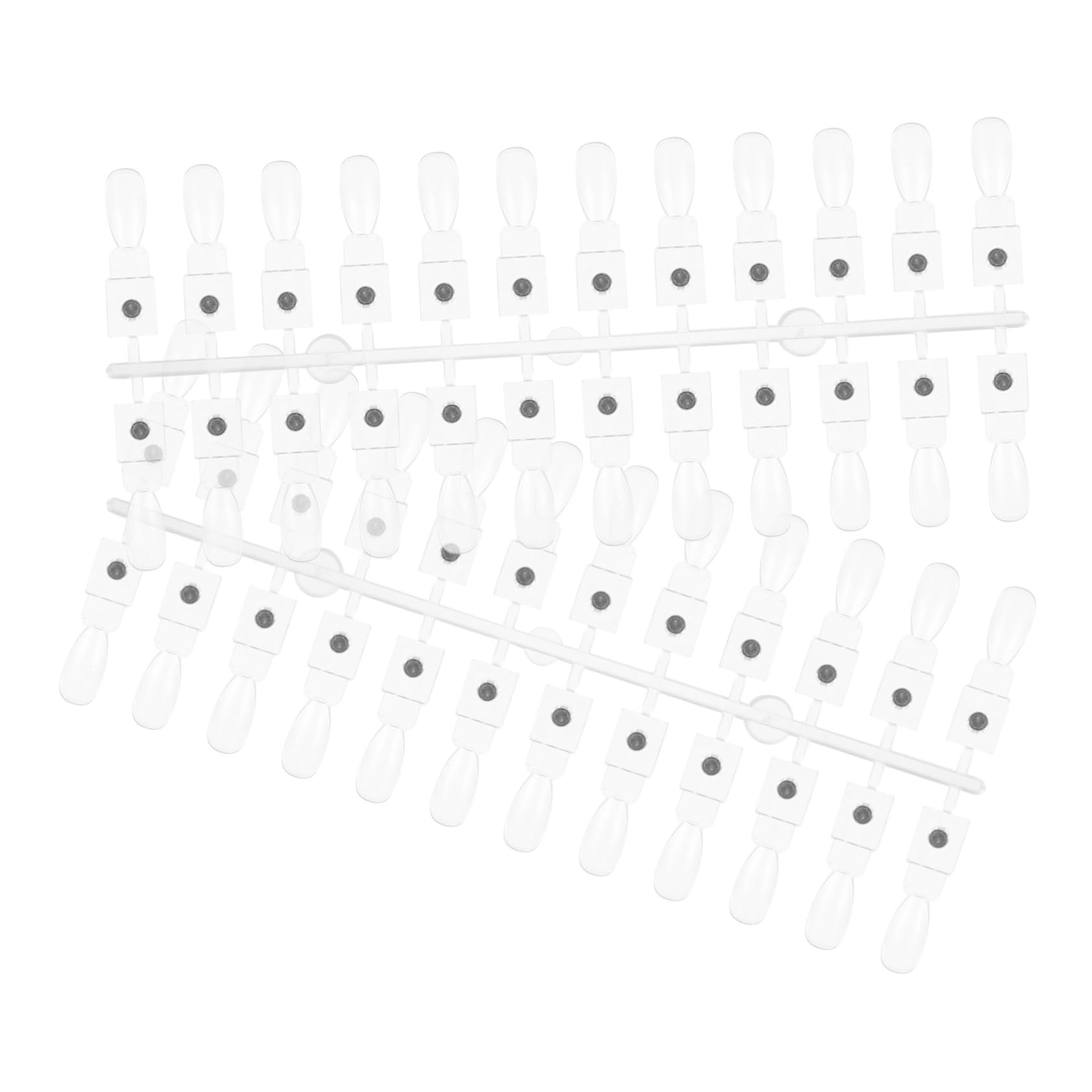 FRCOLOR Carte Magnétique Pour Vernis À Ongles 48 Pièces Présentoir D'Échantillons Palette De Pointes Pour Pratique Nail Art Débutants Studio Et Usage Domestique