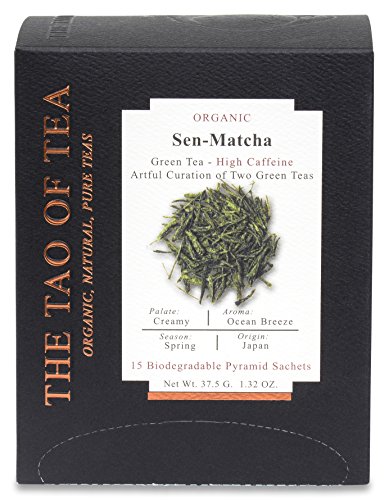 The Tao of Tea Sen-Matcha Box Pyramid Sachets, 1.32 Ounce