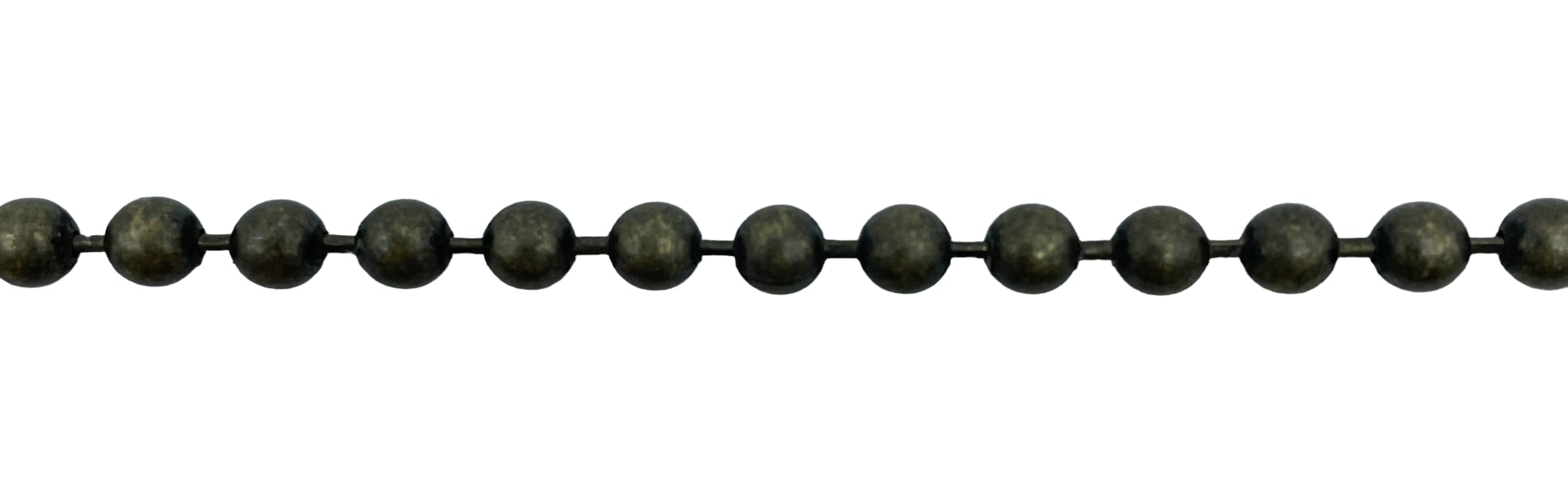 Premium Roller Blind Antique Brass Beaded Pull Chain - Continuous Loop (100cm Drop, Antique Brass), 100W x 100H cm - Image 2