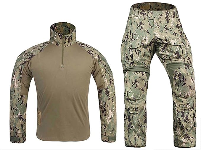EMERSONGEAR Gen3 Uniform,Military Painball Suit,Army Airsoft Combat BDU Pants Shirt with Knee Pads