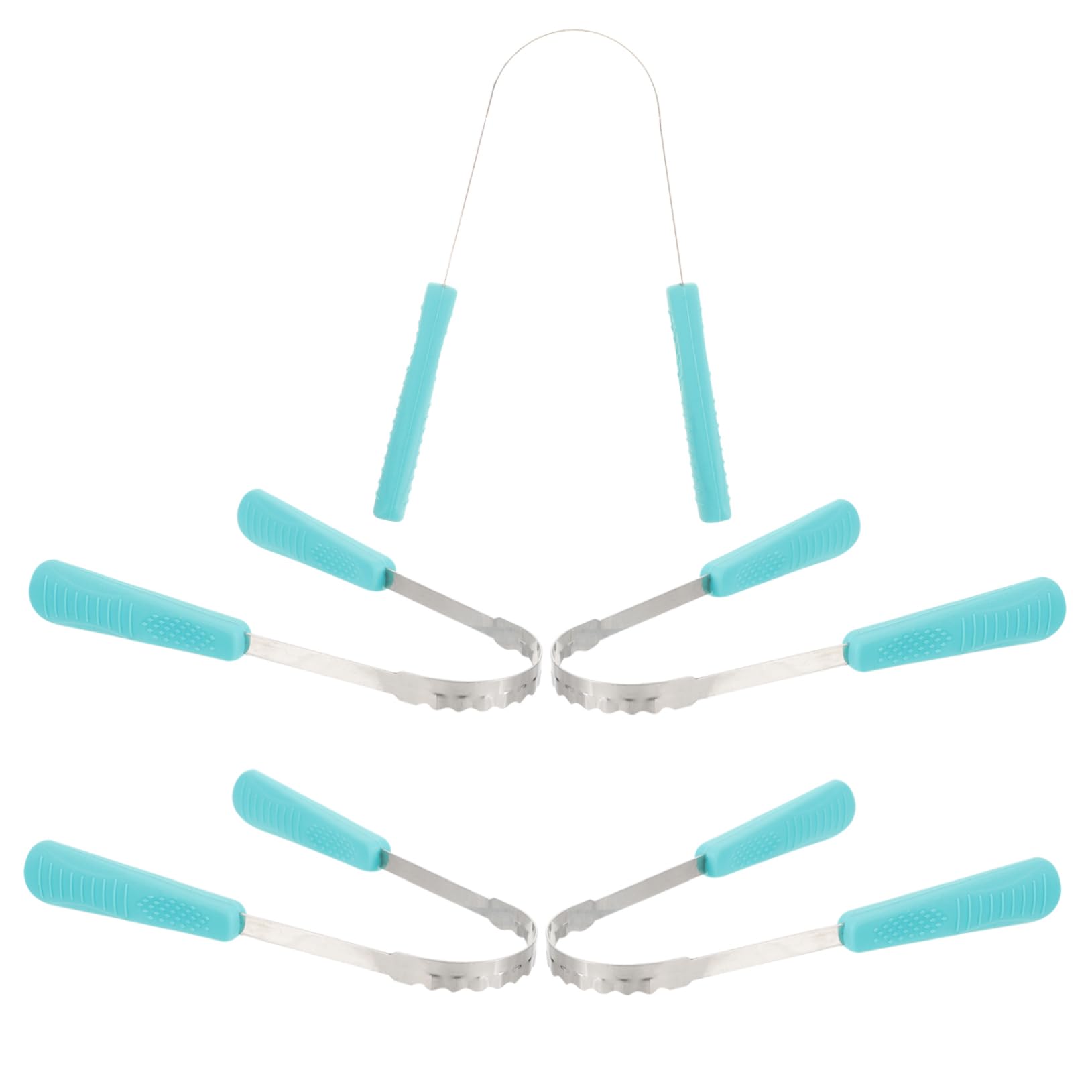 15pezzi Raschietto Per Lingua Silicone Per Della Lingua Strumento Portatile Per Combattere e Rimuovere Residui Per Orale