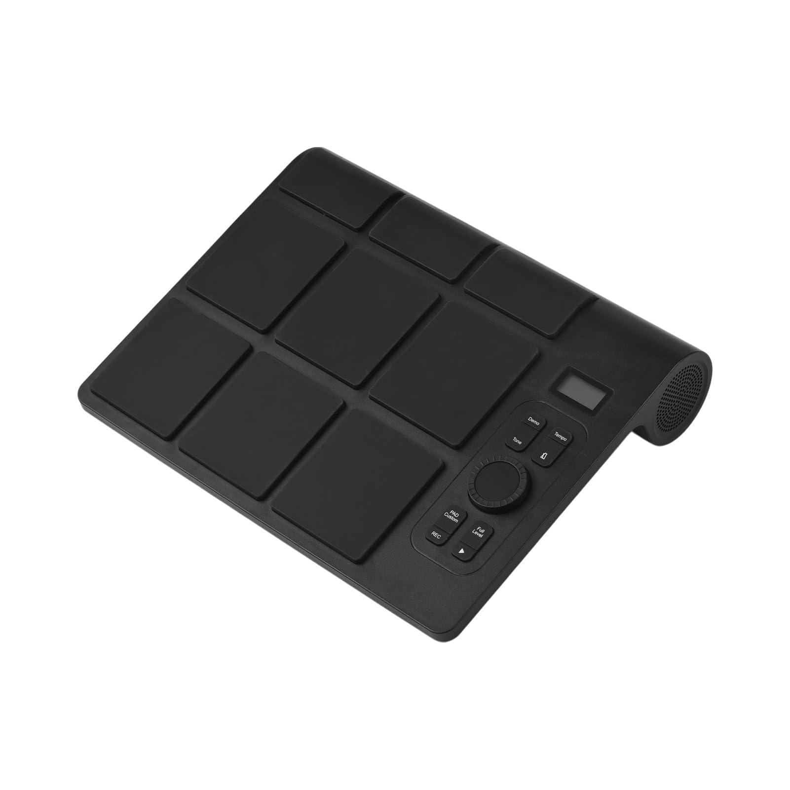 Kavolet Set di Batteria Elettronica Portatile Pratica Family Jam Session Display LCD Kit di Batteria con Doppio Altoparlante Pad per Elettrica