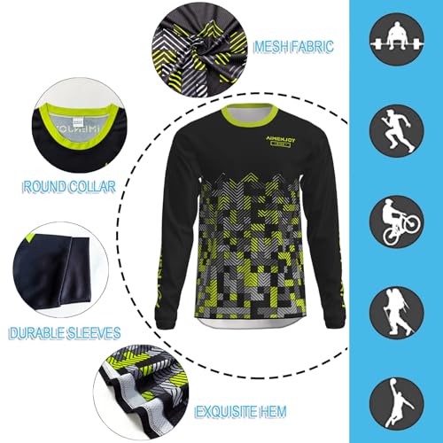 Maillot De Ciclismo para Hombre, Camiseta para Montar En Bicicleta, Maillot De Motocross, Que Absorbe La Humedad, Transpirable Adecuado para BMX/MTB Y Otros Deportes De Ciclismo (Style-16,XXL) - imagen 3