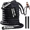 Battle Rope 1/1.26/1.5/2 Inch Diameter,Pink 30FT/40FT/50FT Exercise Workout Ropes for Home Gym Heavy Weighted Training Rope for Working Out