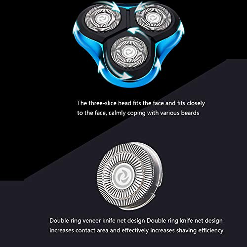 Barbeador elétrico masculino sem fio com indução recarregável para todo o corpo, barbeador flutuante