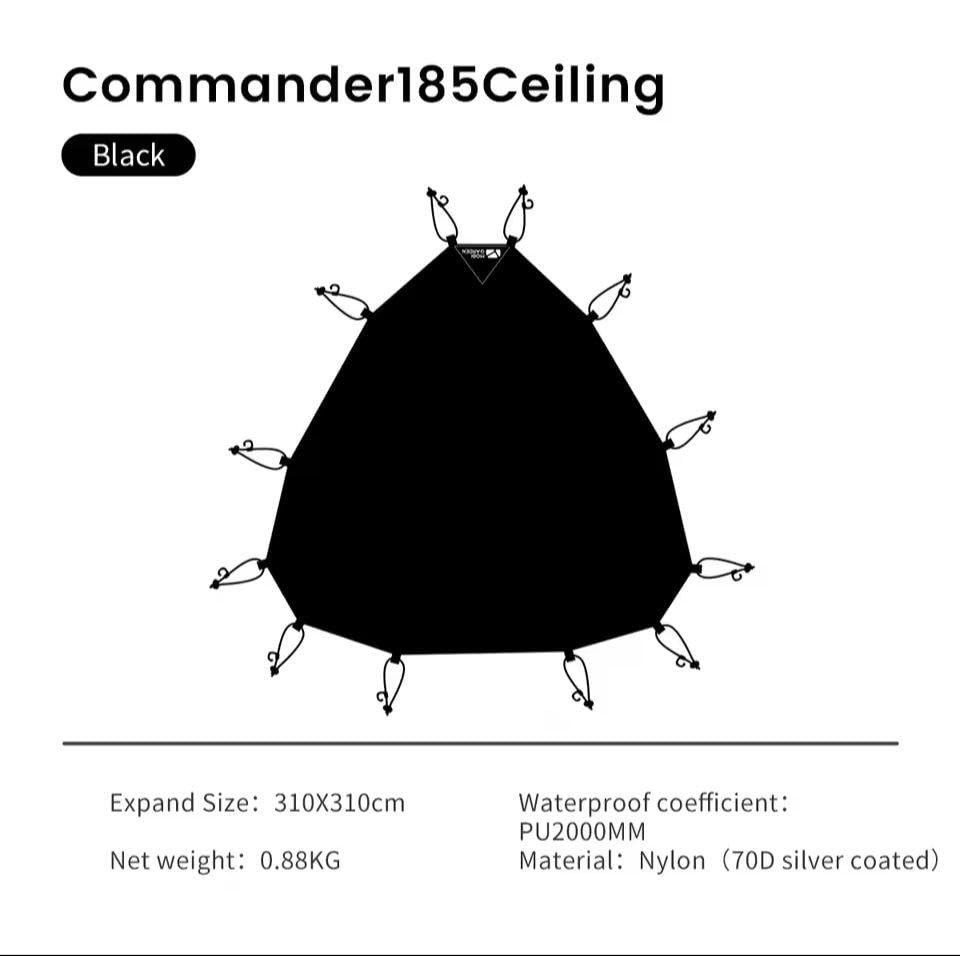 Amazon.co.jp: MOBI GARDEN COMMANDER185 コマンダー185 専用ルーフ黒