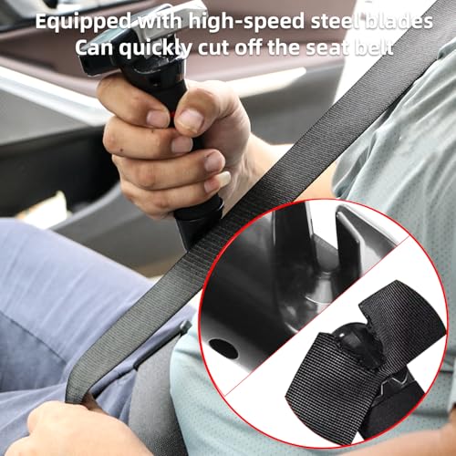 Image of Blue 1Pcs Car Door Handle for Elderly Elderly Assistance Products Pocket Door Handles Handicap Grab Bars Car Handle Assist Seatbelt Cutter, Window Breaker, Car Door Latch Handle