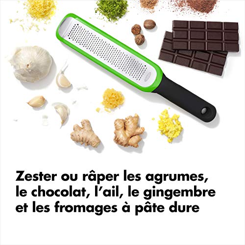 OXO Good Grips Etched Zester and Grater, One Size, Green