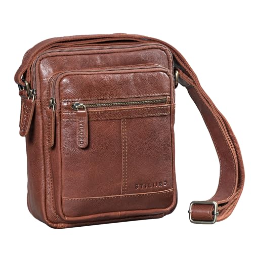 Sac bandoulière homme en cuir pour la ville et tablette 8 pouces