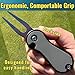 RisingBird Golf Divot Repair Tool, Pivot Tool, Ergonomic Grip & Vibrant Colors, Lightweight, Golf Accessories, Golf Gift, USA Company (1, Gray)