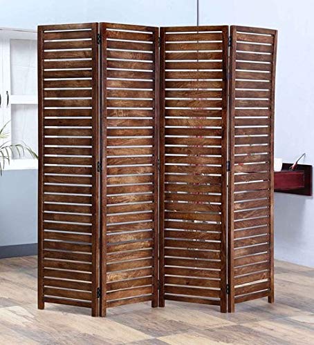 Shilpi Handicrafts Mango Wood Partition Wooden Room Divider Screen Panel (4)