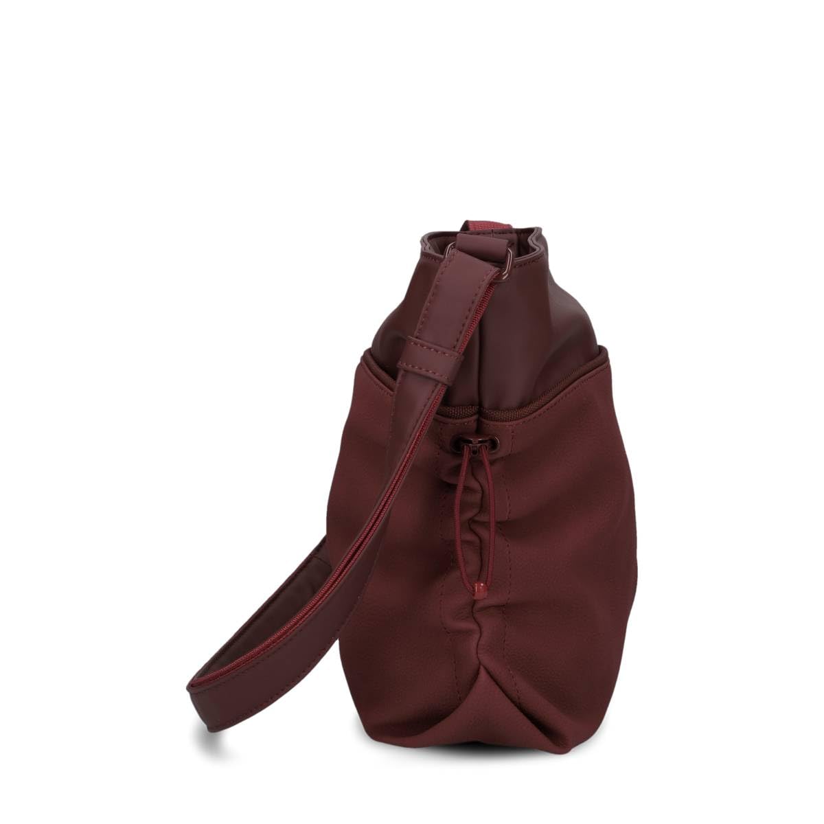 Zwei Damen Umhängetasche JANA J100 | 5 Liter Handtasche mit verstellbarem Gurt | Beuteltasche mit seitlicher Raffung | wasserfestes Kunstleder | inkl. Kosmetikbeutel im Set