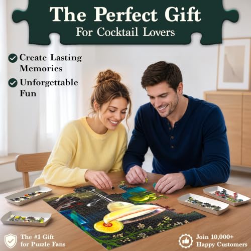 Image of Jigsaw Puzzle 1000 Pieces - The Margarita, Cocktail Puzzle for Adults