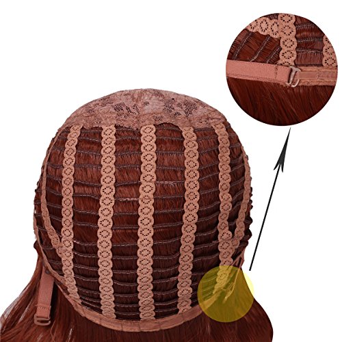 Colorground Short Reddish Brown Prestyled Cosplay Wig For Women #TOP7