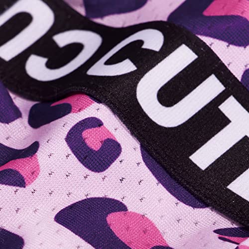 Image of CuteBone Two Piece Dog Sports Dress Athleisure Leopard Print Puppy Pink Skirt Lightweight Small Dogs Girl Clothes Cat Apparel SPS01M