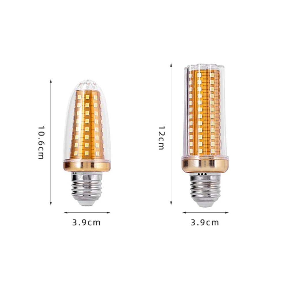 Bombilla LED tipo maíz E27 de 18 W, 1450 lm, ángulo de haz de 360°, equivalente a bombillas halógenas E27 de 100 W, lámpara LED tipo maíz con tornillo Edison, no regulable, paquete de 4, luz blanca d