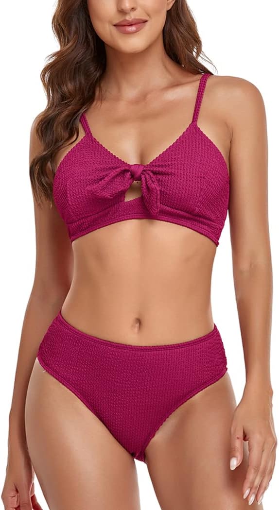 Bikini Deux Pièces Femme DISSA - Bretelles Ajustables, Bonnet Rembourré - Maillot De Bain Plage été, Coupe Décolleté