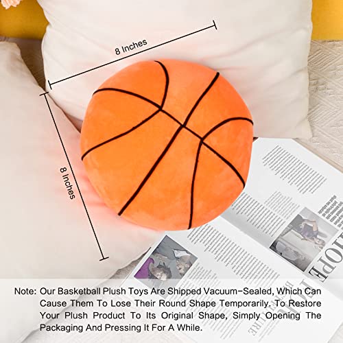T Play Plush Basketball Pillow Fluffy Stuffed Basketball Plush Toy Soft Stuffed Basketball Plush Pillows Durable Sport Basketballs Plush Toys Gift For Kids Boy Child Baby Room #TOP4