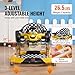 VEVOR 4-in-1 Baby Walker, Foldable Baby Activity Center on Wheels, Adjustable Height, Light, Steering Wheel, Car Shape | Learning-Seated | Walk-Behind | Rocker Toddler Walker for 6-24 Month Boys Girls