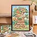 MOMIBOOK 1000 Piece Puzzle for Adults Jigsaw Puzzles of The Wonderful Tree House Expedition, Luminous Painting Image Challenging Hard Impossible Puzzle Unique Funny Party Christmas Birthday Gifts