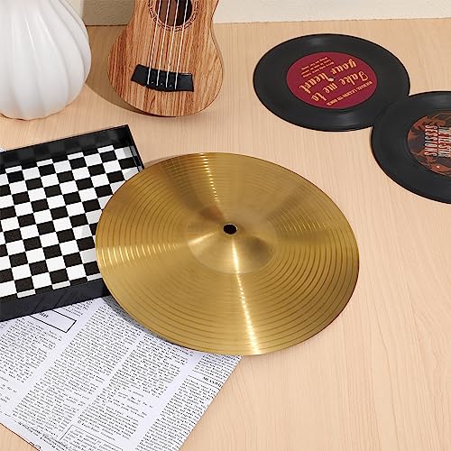 Milisten 8 Inch Brass Crash Ride Hi Hat Cymbals Traditional Cymbal For Players Beginners Percussion Music Instrument Parts #TOP7