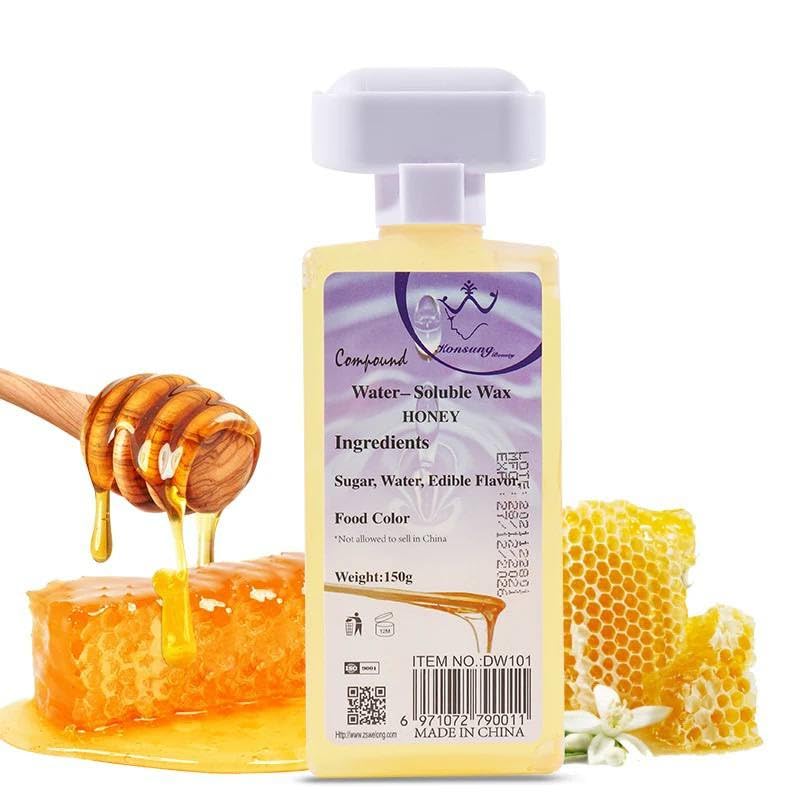 Cartridge hair removal wax roll on depilatory soft wax liposoluble warm roller (01, Honey)-image-13