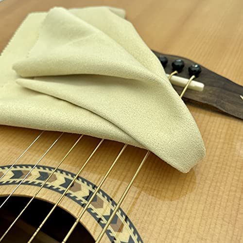 Aawipes Trumpet Cleaning Cloths Microfiber 12"X12" (6-Pack, Yellow) Plush Polishing Cloths For Musical Instruments Cleaning Cloths For Guitar Violin Piano Clarinet Sax Universal (Hcis-1212-Y) #TOP2