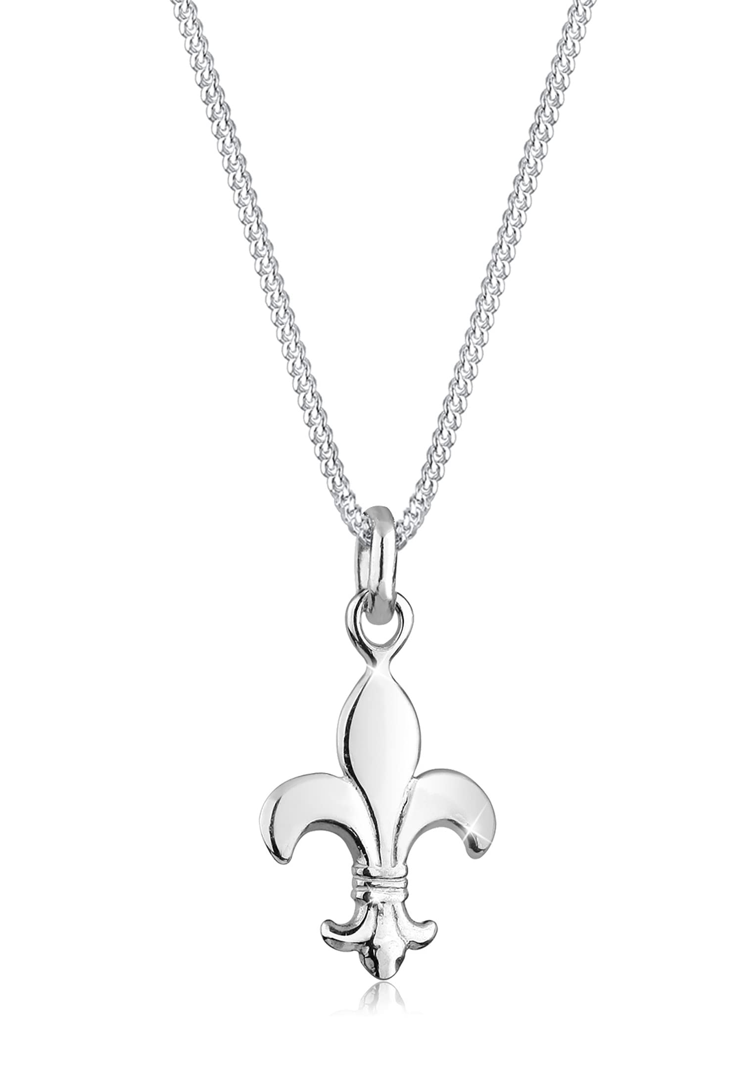 Elli Halskette Damen Schwertlilie Anhänger Klassisch in 925 Sterling Silber