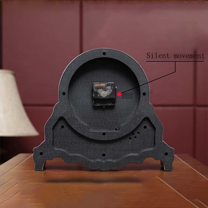 Orologio da camino alimentato a batteria, pannello in vetro ad alta definizione con quadrante facile da leggere per decorazione mensola soggiorno