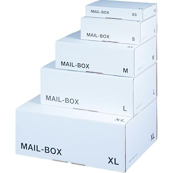 karton-billiger Cardboard Box Mail Box Cardboard Shipping Box XS S M L XL in 3 Colours 20 Pieces
