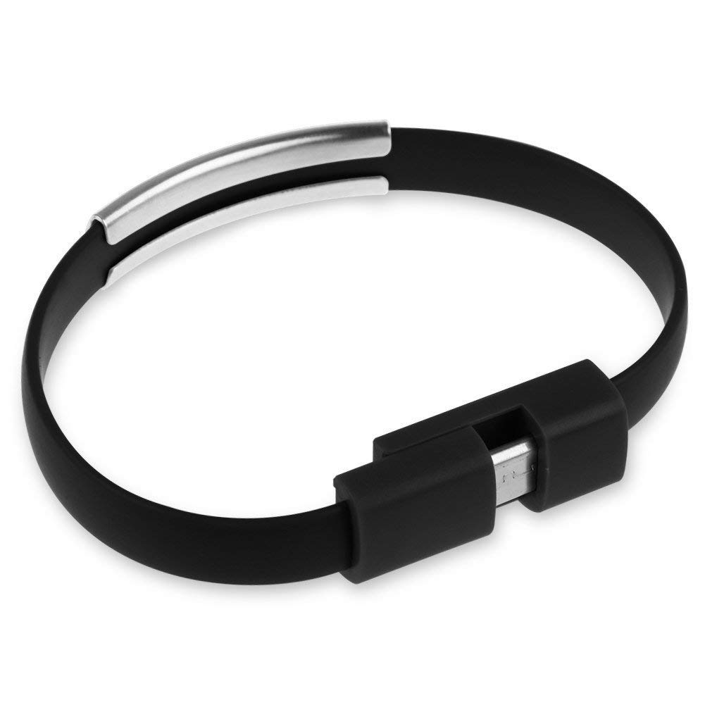 Nema NM Fashion USB Micro Charging Bracelet for Apple (Black) (B07ZJJHQB7) Amazon Price History, Amazon Price Tracker