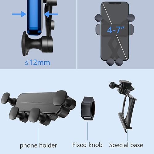 Miniatura 6 de Soporte para teléfono de coche para Lexus RX 350 450h 2016-2022 y Lexus RX 350L 450hL 2018-2022 Accesorios de automóvil, decoración interior,