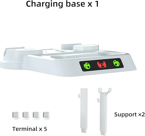 Miniatura 7 de Estación de carga de controlador para PSVR2 y PS5, base de carga rápida Dual Playstation VR2 con luz LED, soporte de pantalla para auriculares PS5