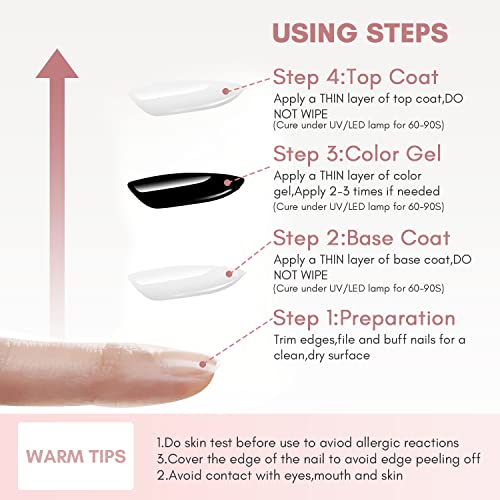 Makartt No Wipe Top Coat And Base Coat Kit, Clear Gloss Shiny Stain Resistant General Gel Top Coat Nail Polish Uv And Primer For Acrylic Nails Dip Powder Gel Nail Polish #TOP6