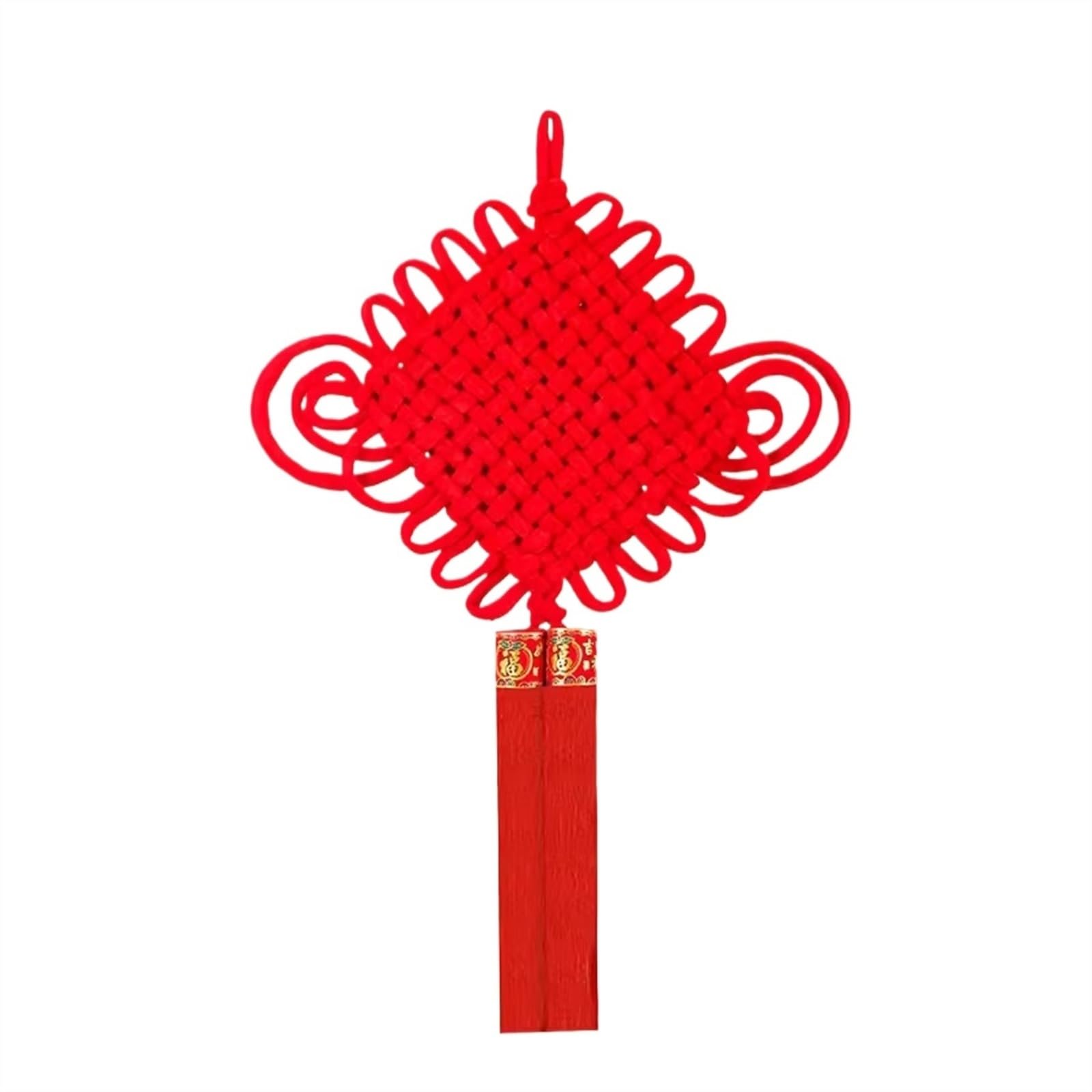Nodo Cinese, Ciondoli Anno Lunare, Nodo Cinese di Flanella Rossa, con Nappa, Ornamento Appeso for Anno Lunare Festival di Primavera Decorazioni for Feste di Nozze Nappe con Nodi Cinesi (Colore : Type