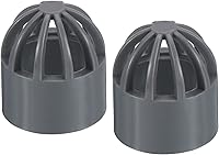 Vista 6 de PATIKIL Cubierta de rejilla de drenaje de atrio de identificación de 1.260 in, adaptador redondo de tubería de drenaje de alcantarillado UPVC