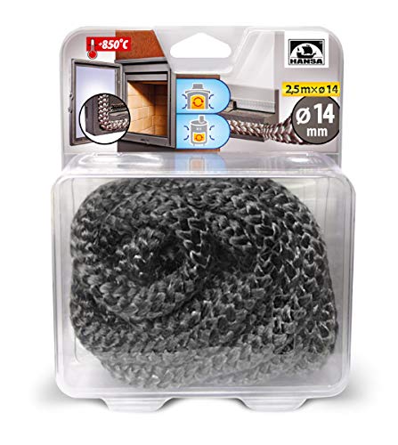 1 Pezzi Guarnizione Stufa a Legna Guarnizione Camino Guarnizione Vetro Stufa a Pellet Corda per Camino Guarnizione Stufa Guarnizione Stufa a Pellet 8mm x 3M Guarnizione per Porta Stufa per Camini
