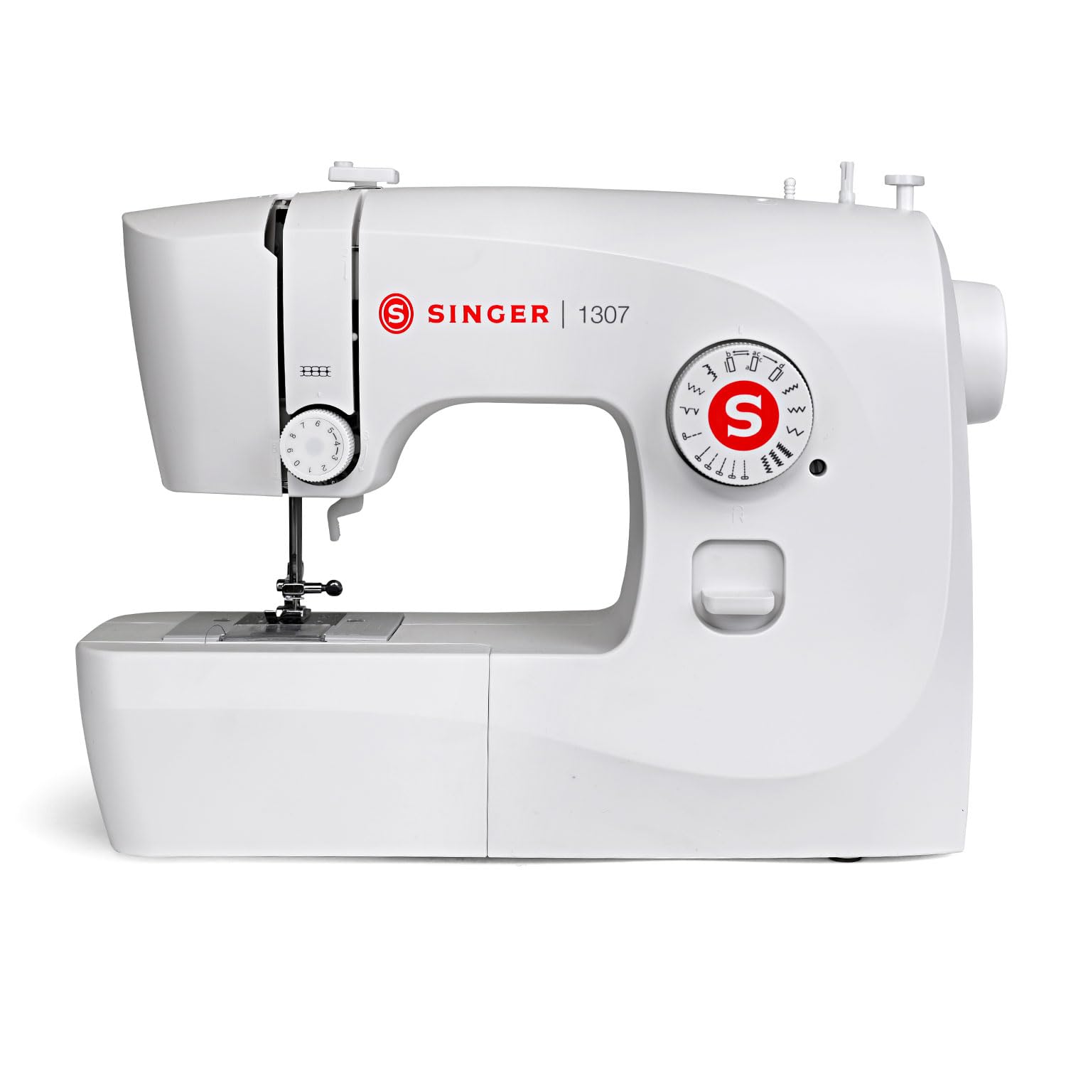 SINGER 1307 Sewing Machine | 7 Built-In Stitches, 20 Stitch Functions | Auto Needle Threader | Top Load Bobbin | Free Arm | 4-Step Buttonhole | Metal Frame | LED Light | 2-Year Warranty-image-8