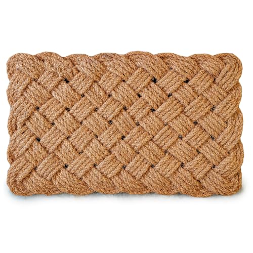 Rope Doormat 30x17 Inch, Woven Mat for Indoor and...