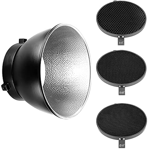 Neewer Difusor reflector estándar con rejilla de panal de abeja Cover